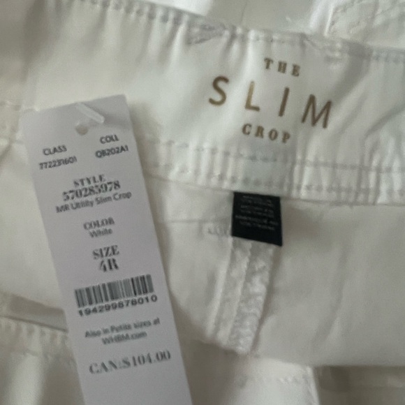 NWT White House black market slim crop - Picture 5 of 7
